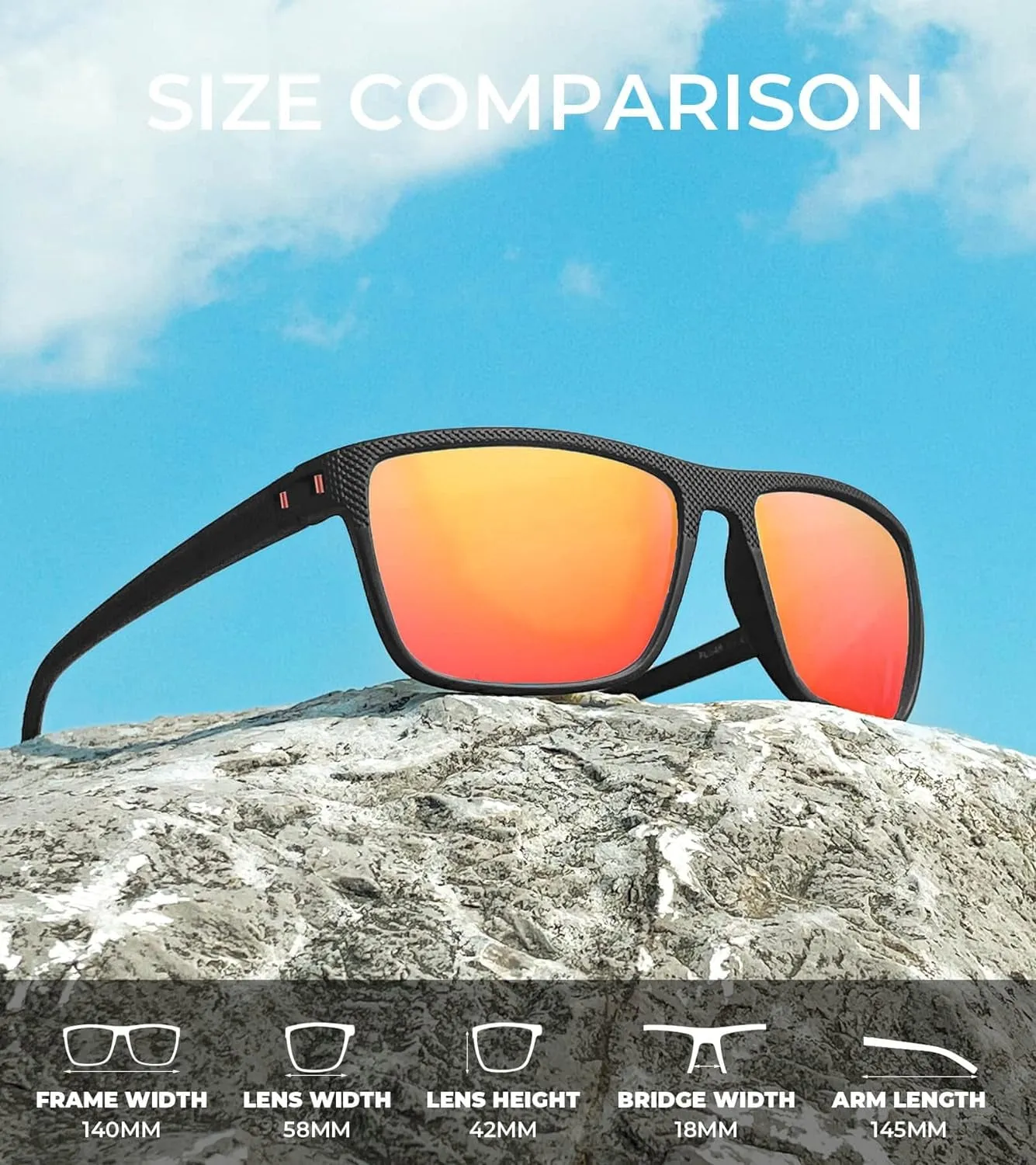 Lightweight Polarized Sunglasses with UV Protection