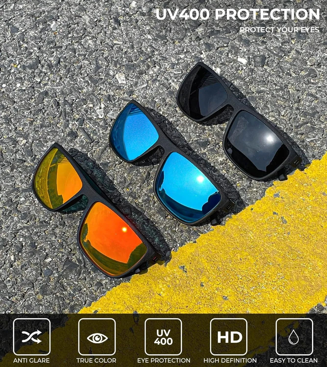 Lightweight Polarized Sunglasses with UV Protection