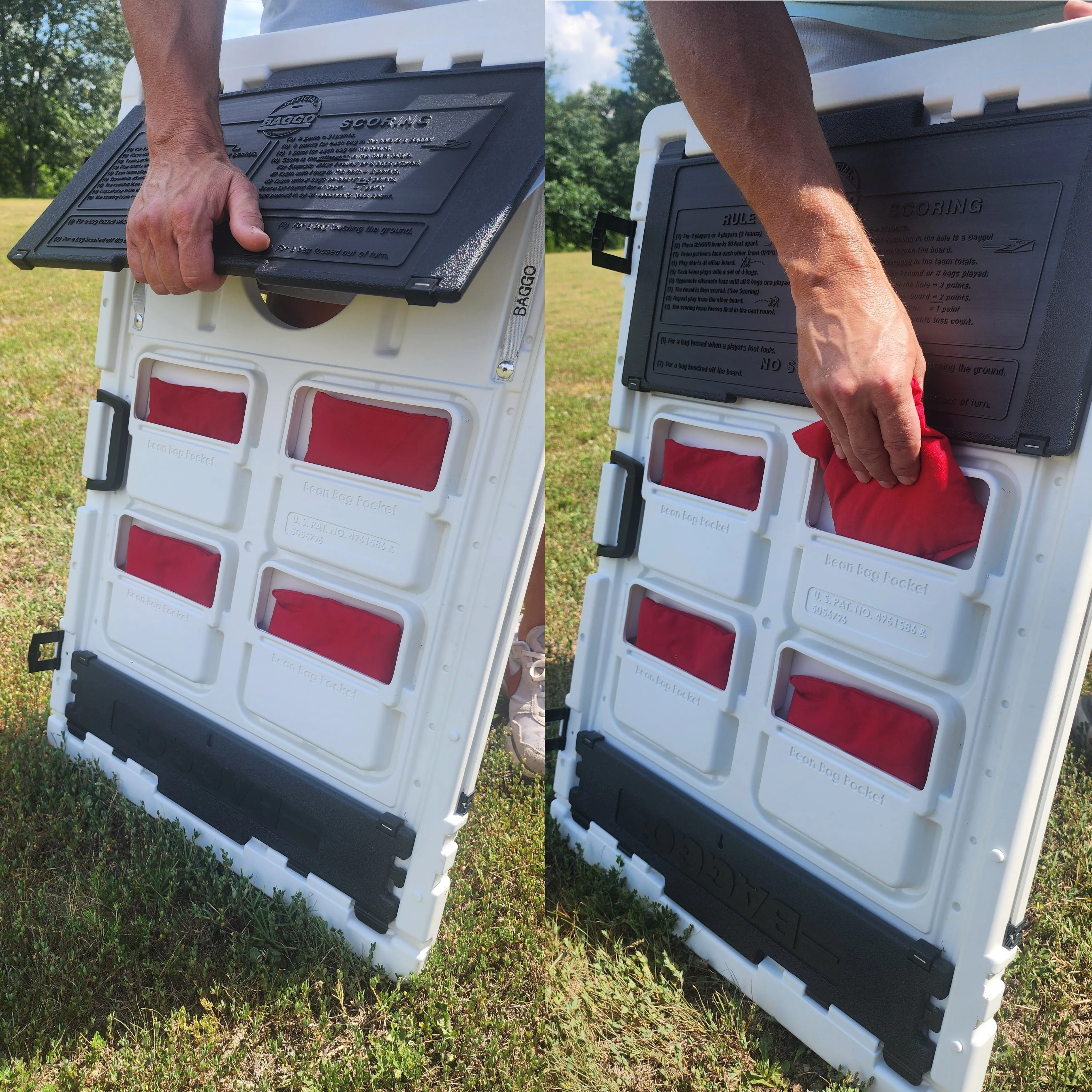 Line Roots Looks Good From Here Portable 2x3 Cornhole Bean Bag Toss Baggo Game