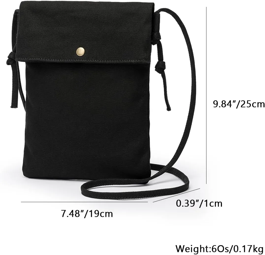 Literature and art small fresh fairy canvas messenger bag ins student shoulder canvas bag small bag mobile phone bag