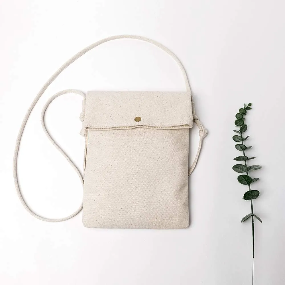 Literature and art small fresh fairy canvas messenger bag ins student shoulder canvas bag small bag mobile phone bag
