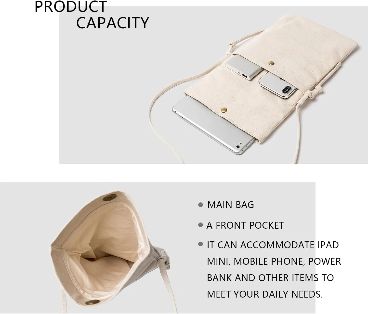 Literature and art small fresh fairy canvas messenger bag ins student shoulder canvas bag small bag mobile phone bag