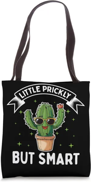 Little Prickly But Smart Cute Cactus Tote Bag