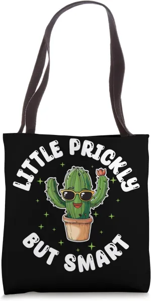 Little Prickly But Smart Cute Cactus Tote Bag