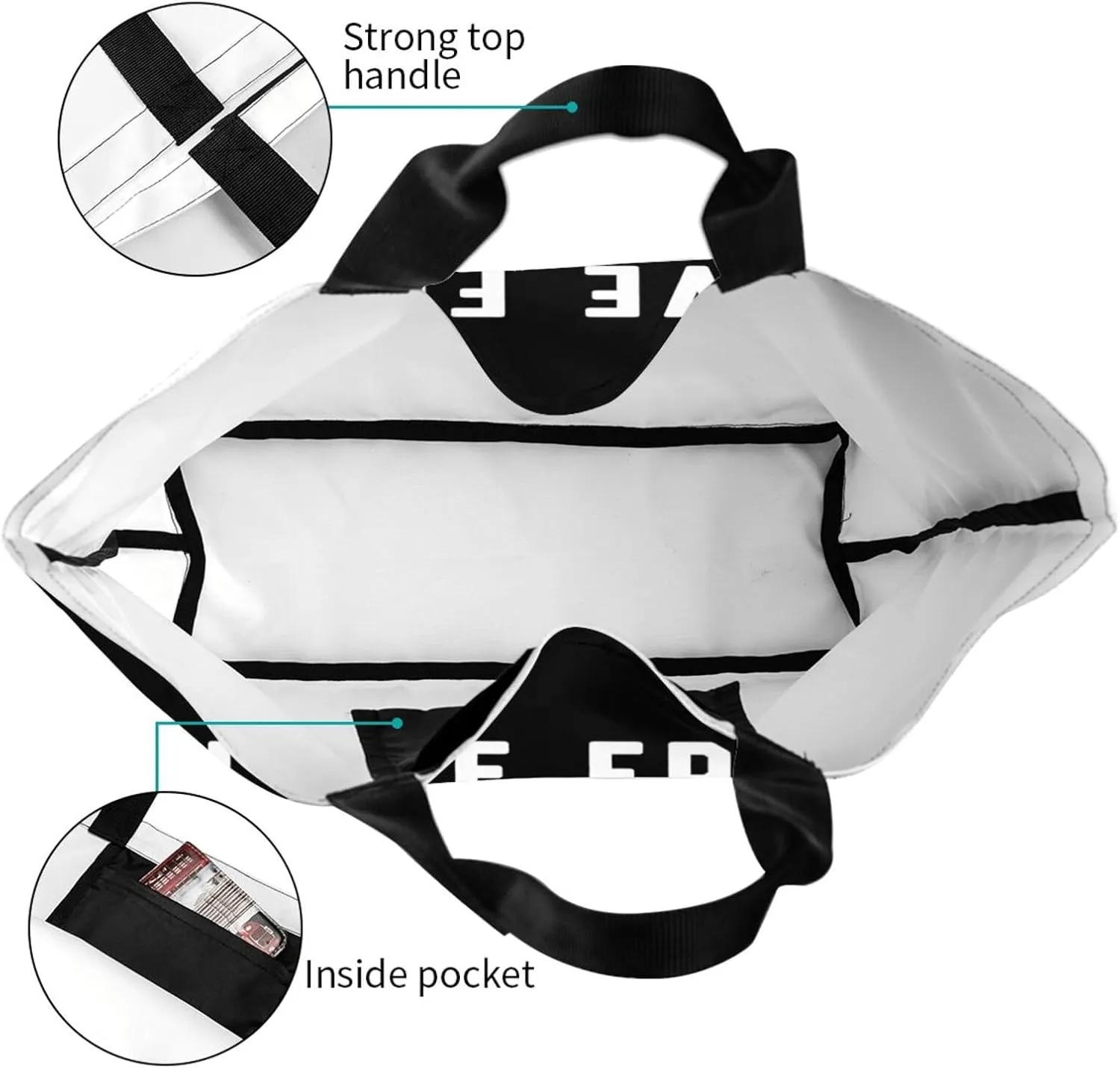Live Free Or Die Our Banner Women's Lightweight Canvas Handbag Waterproof Reusable Shopping Bag