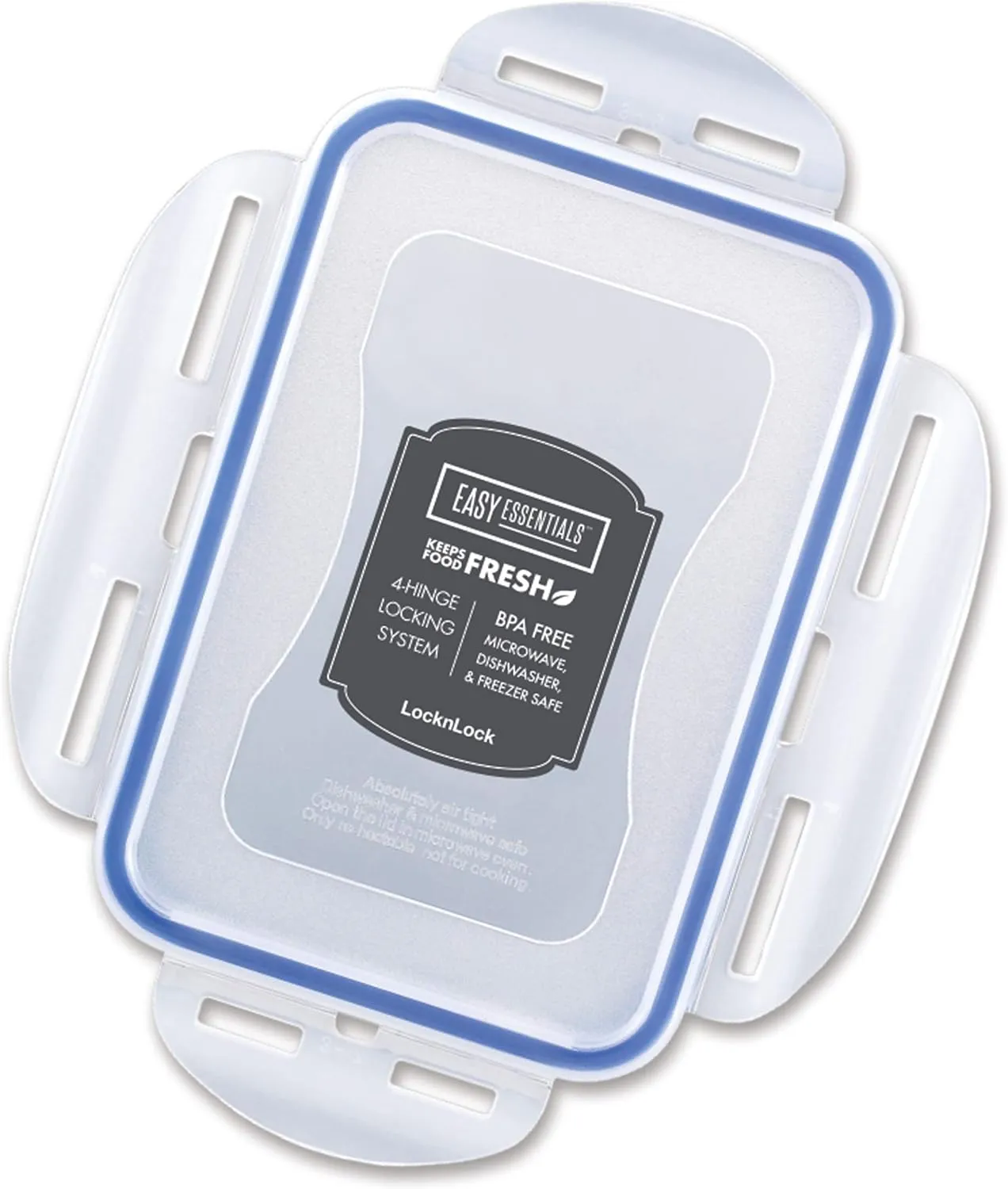 LOCK & LOCK - HPL806S6 Easy Essentials Food Storage Container/Bin Set - 11.8 Oz (Pack of 6), Clear