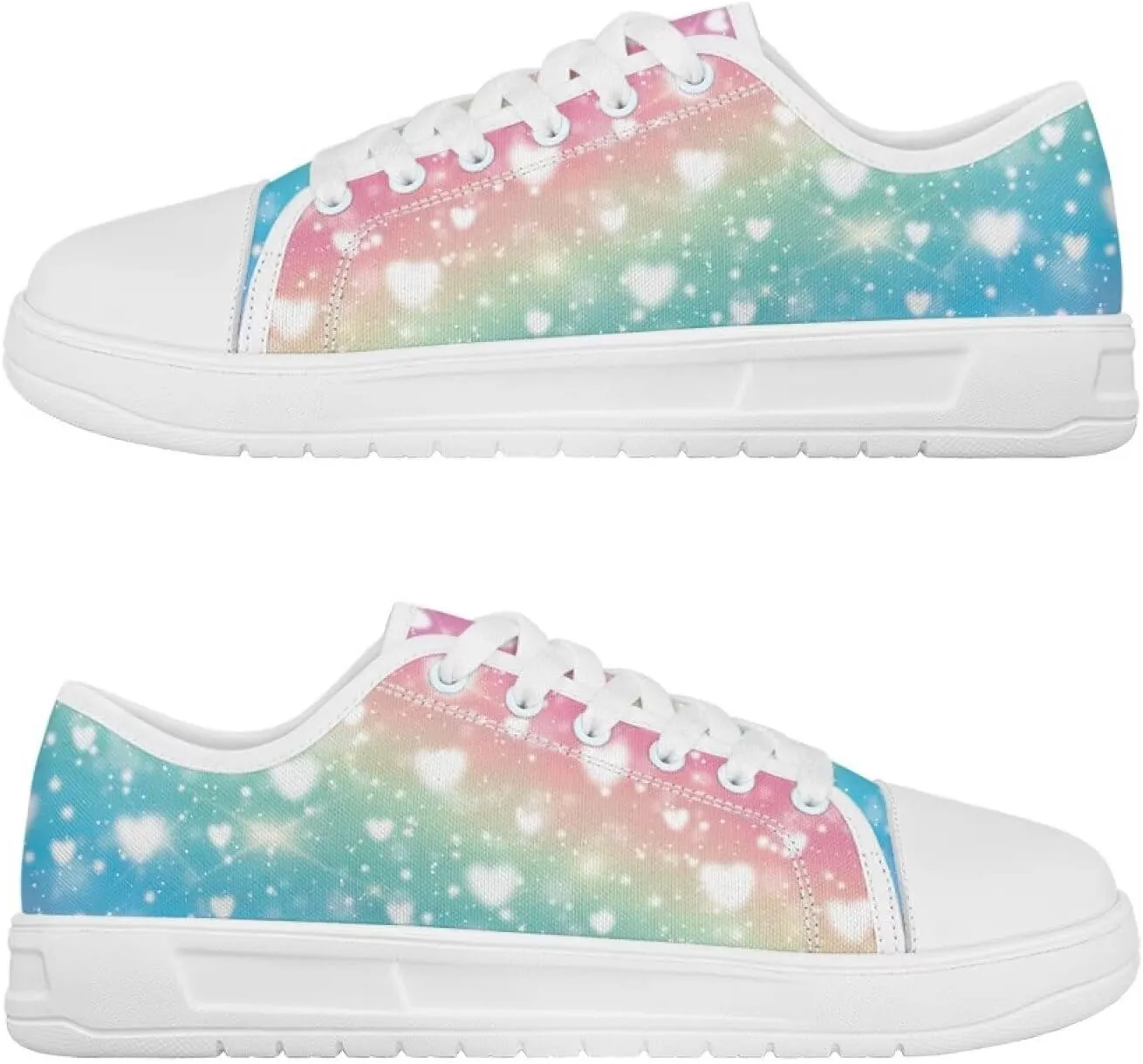 Low Tops Canvas Shoes for Women Girl Classic Lace Up Fashion Sneaker Street Casual Canvas Shoes No Laces 5.5-13.5