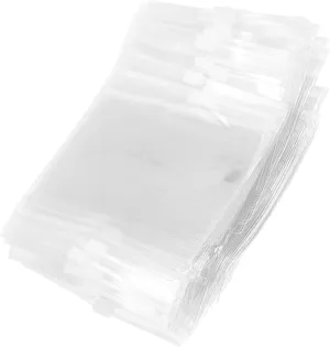 Luxshiny 100pcs Sealed Bags Jewelry Packaging Zipper Anti-tarnish Storage for Valuables Portable for Travel