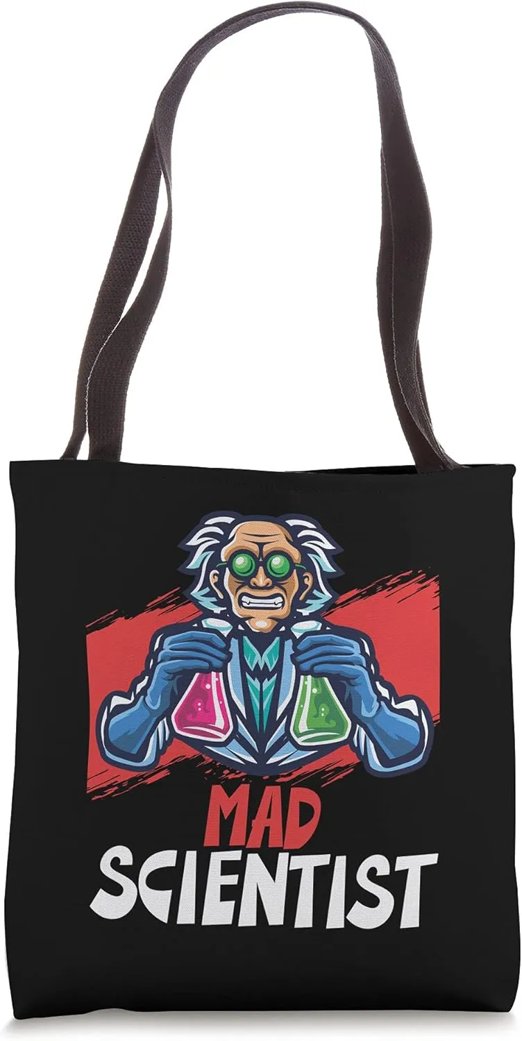 Mad Scientist Science Lab Chemistry Invent Experiment Design Tote Bag