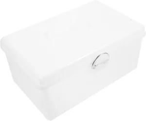 Mahjong Storage Tank Foldable Small Travel Tile Case Holder Handle Portable Mahjong Container Mahjong Organizers Large Mahjong Storage Container White Plastic