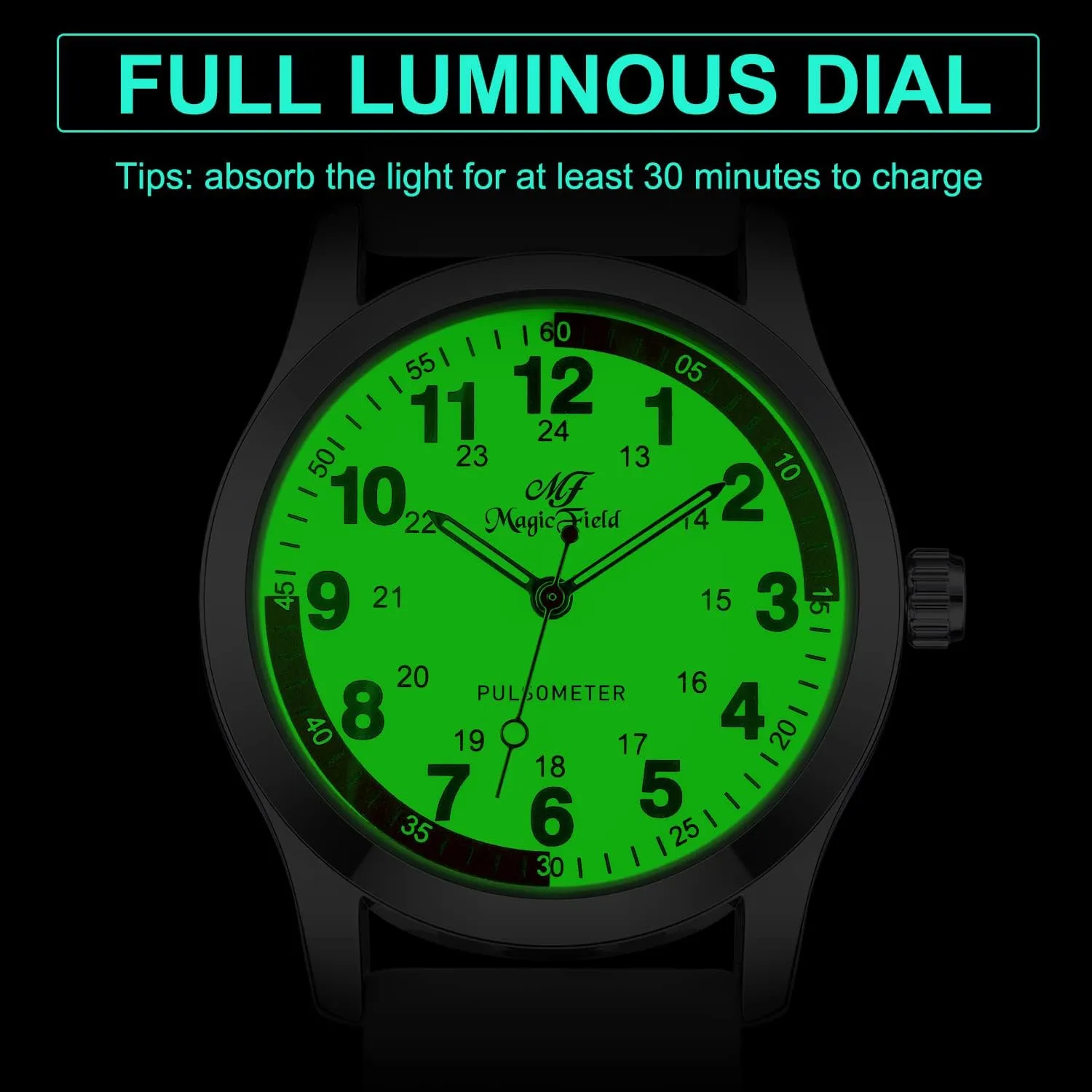 ManChDa Nurse Watch Nursing Watch Analog Medical Watches with Second Hand Easy to Read
