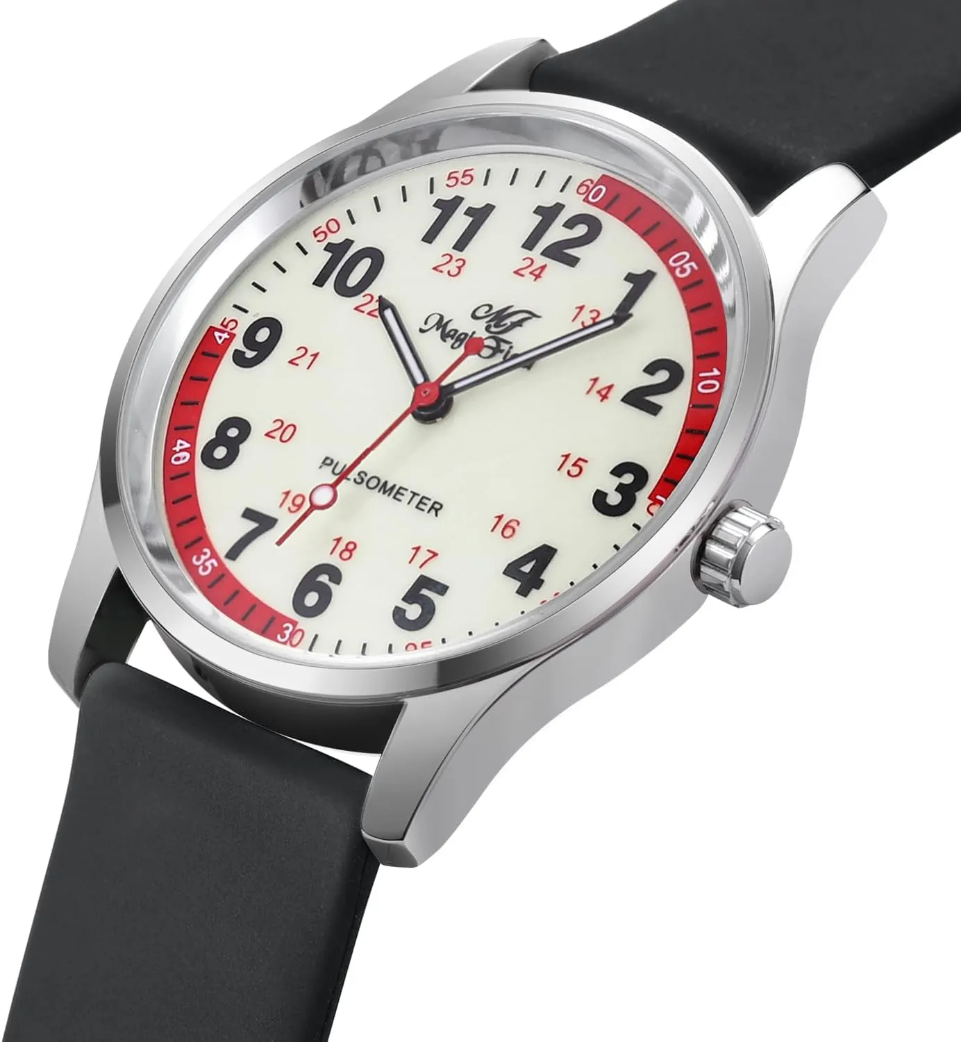 ManChDa Nurse Watch Nursing Watch Analog Medical Watches with Second Hand Easy to Read