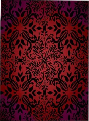 Mandala,Portable Wooden Jigsaw Puzzle for Adults,Mandala Curly Flowers and Leaves,Birthday Gift for Family and Friends,Red Black Plastic Box Storage 500PCS