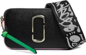 Marc Jacobs Women's Snapshot Camera Bag, Black/Baby Pink, One Size