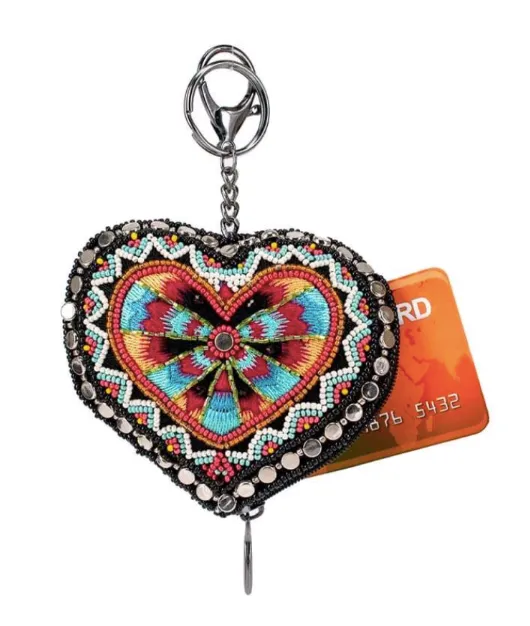 Mary Frances Love Your Tribe Coin Purse/Key Fob