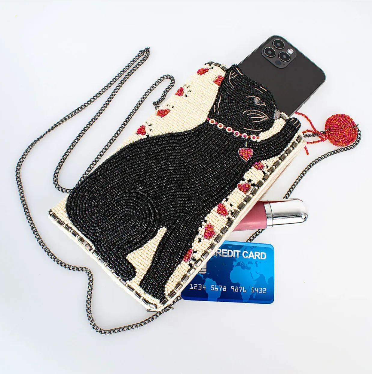 Mary Frances Purr-Suit Crossbody Phone Bag