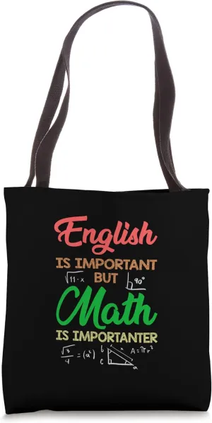 Math School Teacher Professor Calculation Funny Tote Bag