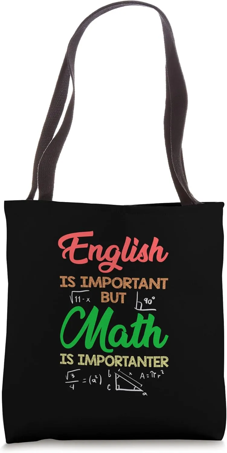 Math School Teacher Professor Calculation Funny Tote Bag