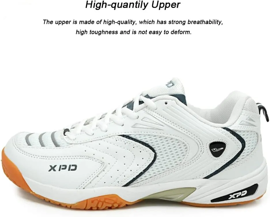 Maylrvjv Men's Badminton Shoes Lightweight Wear-Resistant Indoor Court Training Racketball Squash Tennis Athletic Shoes