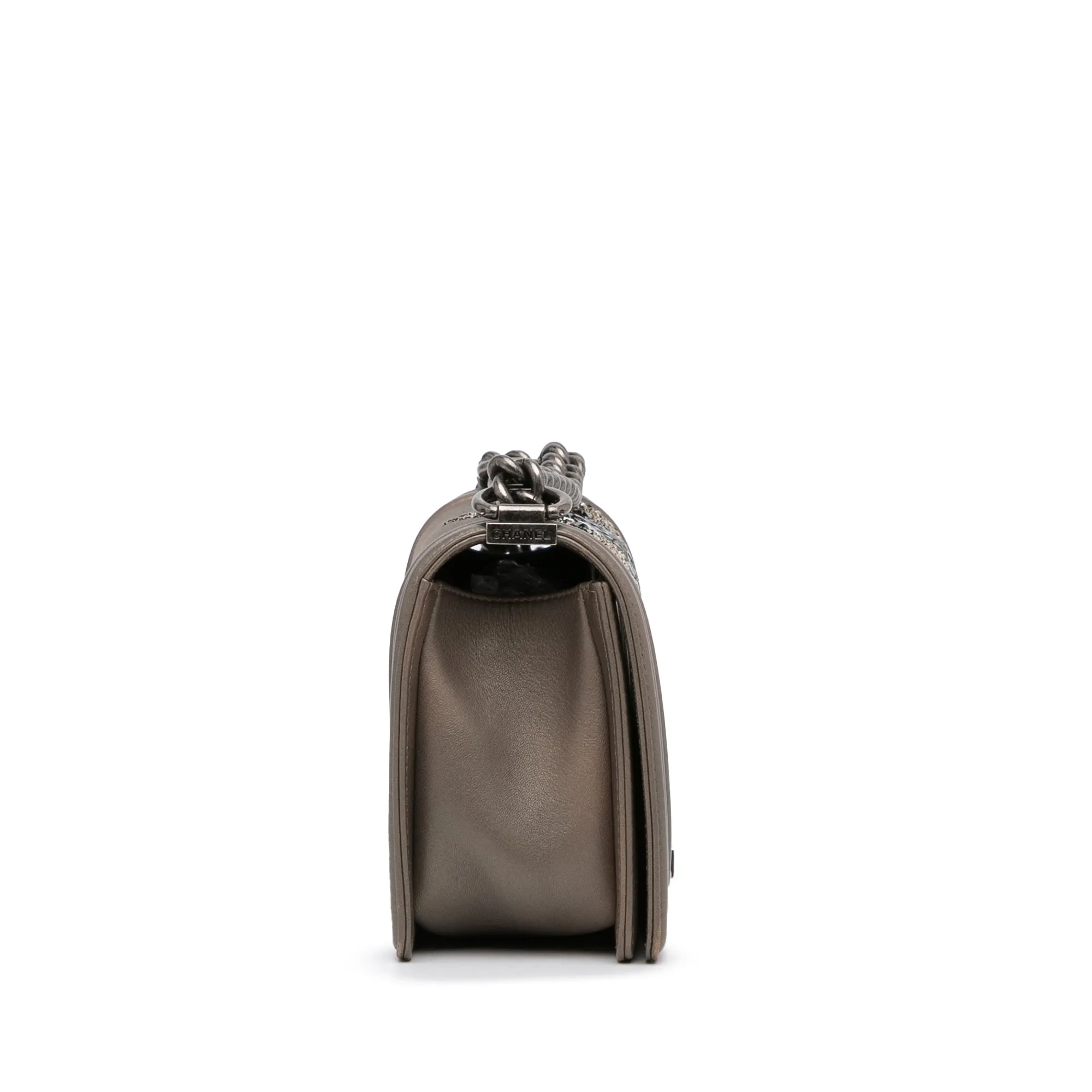 Medium Crystal Embellished Goatskin Boy