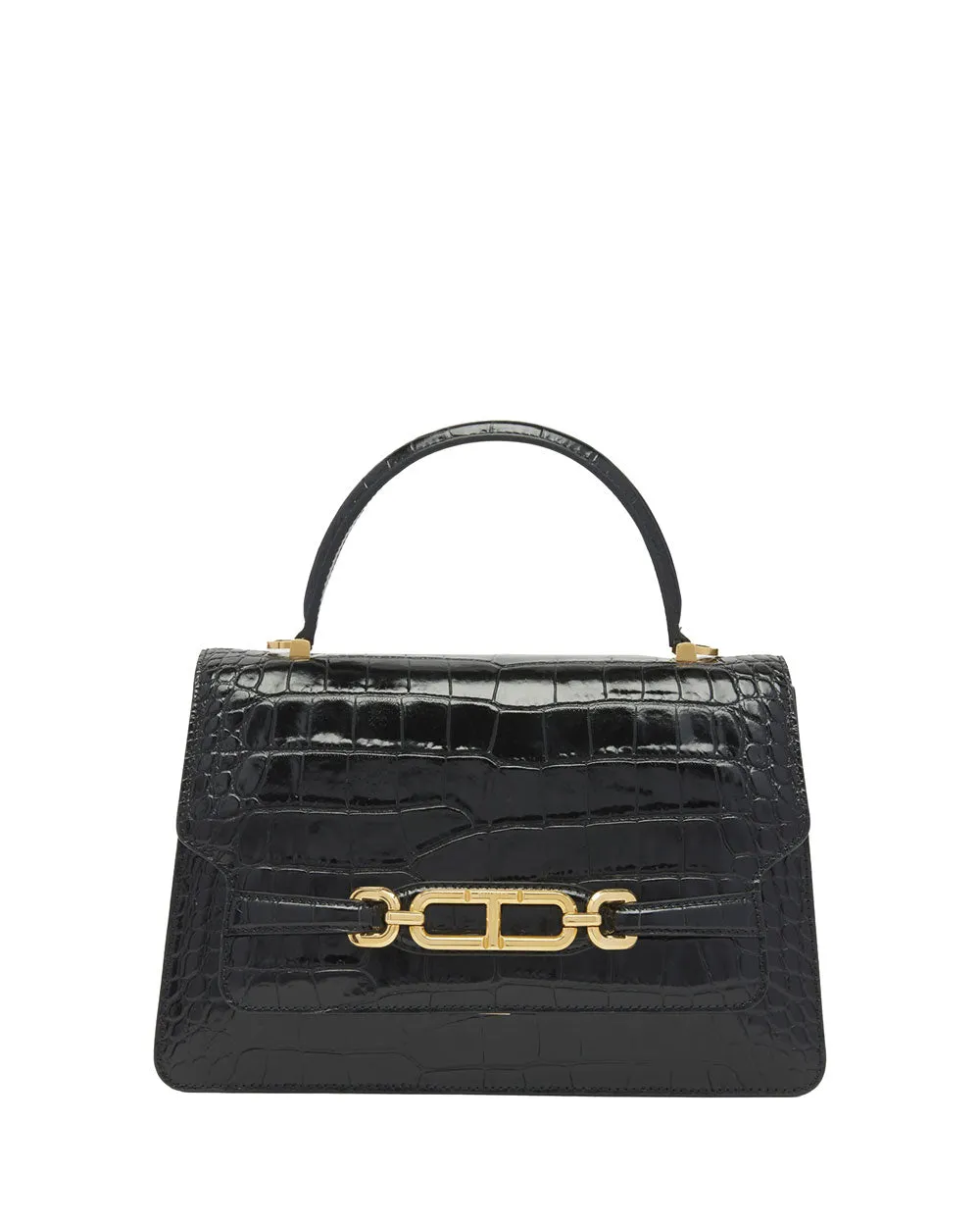 Medium Top Handle Bag in Black