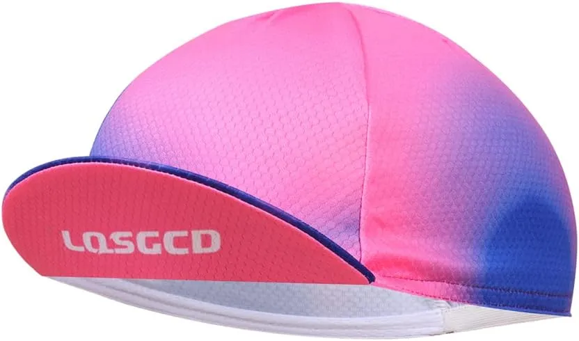 Meicynhoger 2-Pack Breathable Bike Cap Under Helmet for Men & Women, Polyester MTB Cycling Caps with Sun Visor
