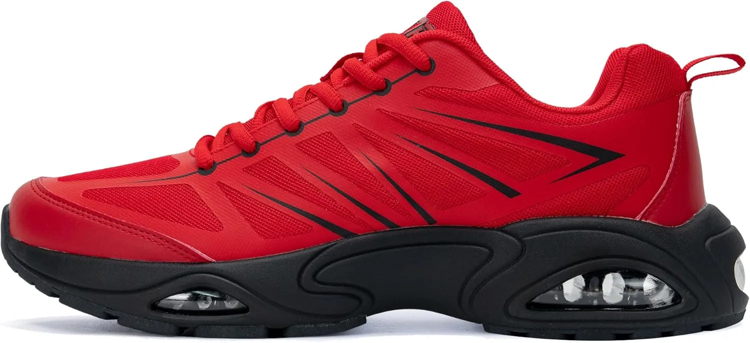 Mens Air Running Shoes Tennis Athletic Sneakers Lightweight Breathable Non Slip Walking Jogging Workout Gym Sports Footwear US 7-13