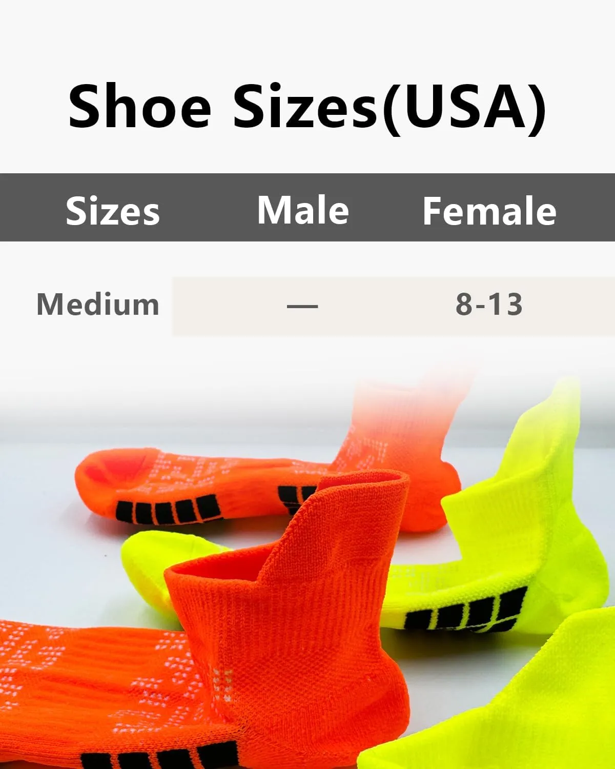 Men's Ankle Socks 5 Pairs Shock Absorbing Running Athletic Short Socks Breathable Low Socks 8-13