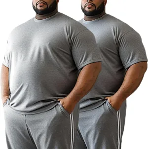 Men’s Big and Tall Dri Fit Shirts Cooling Quick Dry Lightweight Short Sleeve Moisture Wicking Workout Athletic T-Shirt