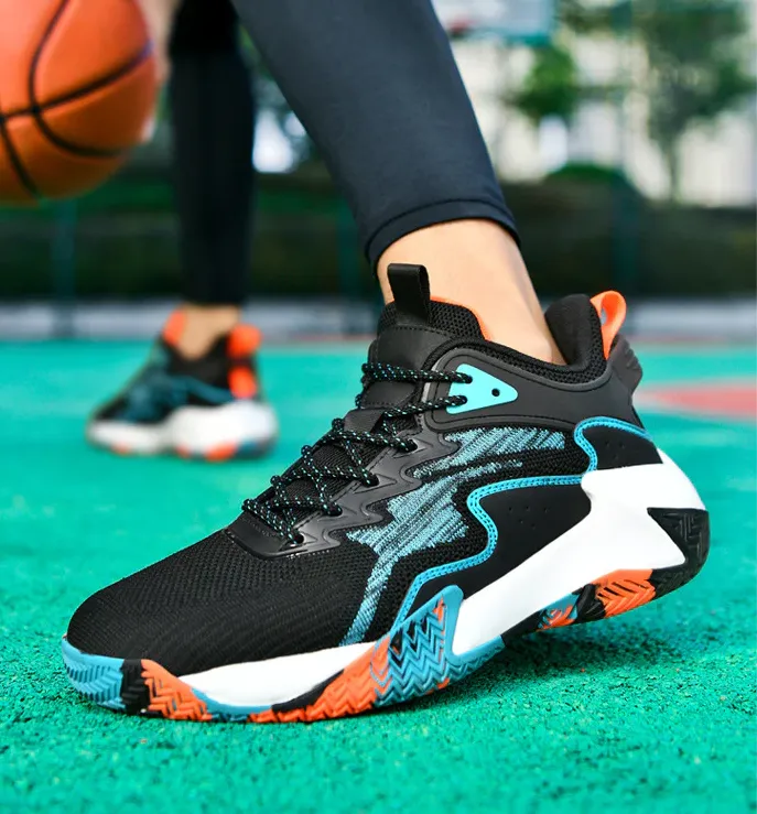 Men's Breathable High-Top Basketball Sports Sneakers
