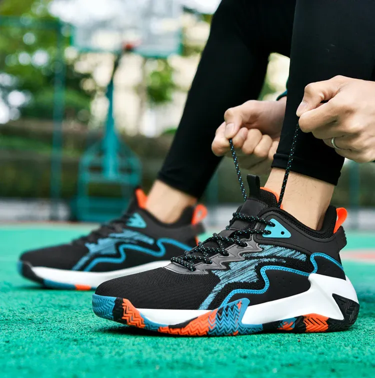 Men's Breathable High-Top Basketball Sports Sneakers