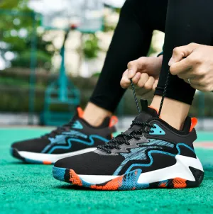 Men's Breathable High-Top Basketball Sports Sneakers