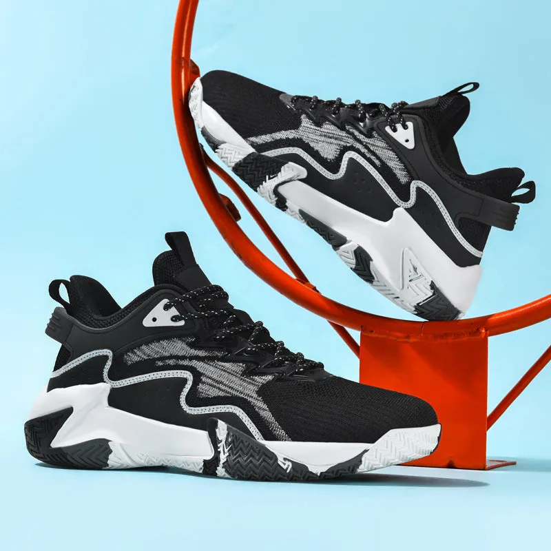 Men's Breathable High-Top Basketball Sports Sneakers