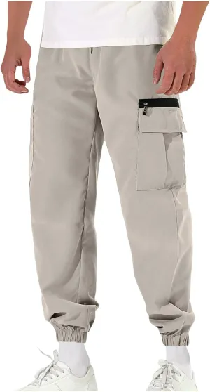 Mens Casual Pants Lightweight Sports Athletic Sweatpants for Men Workout Relaxed Fit Joggers with Pockets