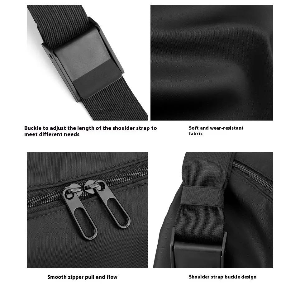 Men's Crossbody Bag - Lightweight Water Resistant Sports Bag