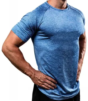 Men's fast dry Breathable sports running high elastic tights short sleeves