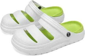 Men's Graffiti Toe Closed Shallow Breathable Beach Water Shoes, Lightweight Casual Anti Slip Chef Shoes, Wide Casual Garden Shoes, Lightweight Comfortable Walking Shoes