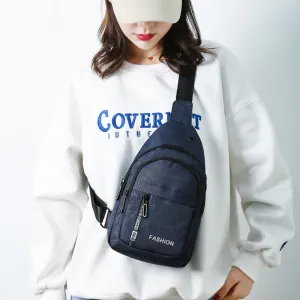 Men's Korean Fashionable Oxford Cloth Canvas Men's Chest Bags