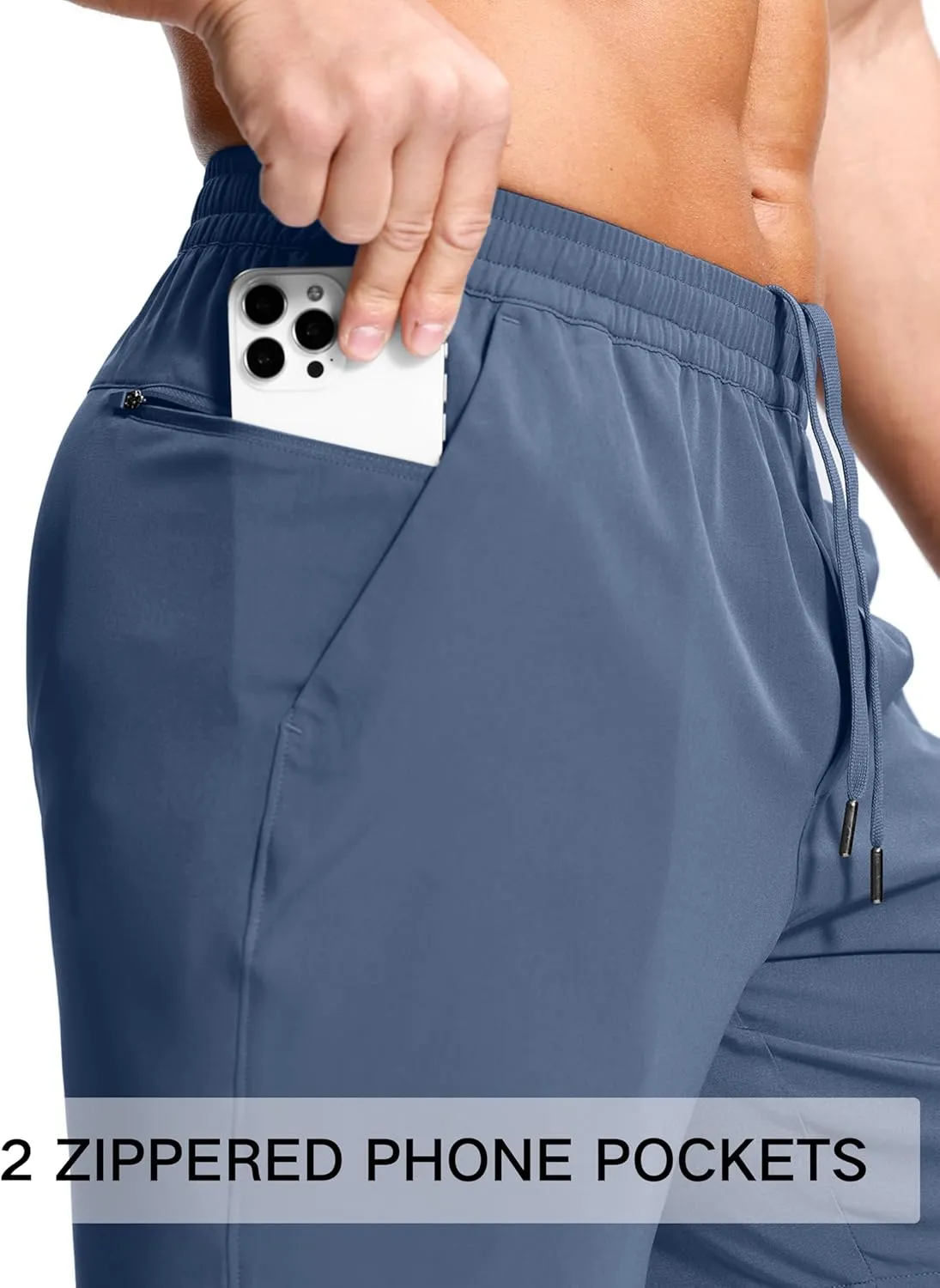 Men's Lightweight Athletic Shorts with Zipper Pockets 7"/5"/9" Gym Workout Running Quick Dry Tennis Shorts for Men