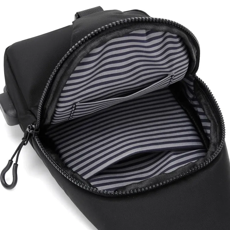 Men's Portable Simple Solid Color Cell Storage Men's Chest Bags