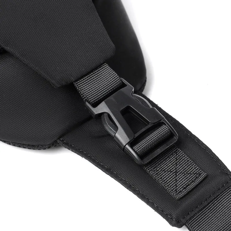 Men's Portable Simple Solid Color Cell Storage Men's Chest Bags