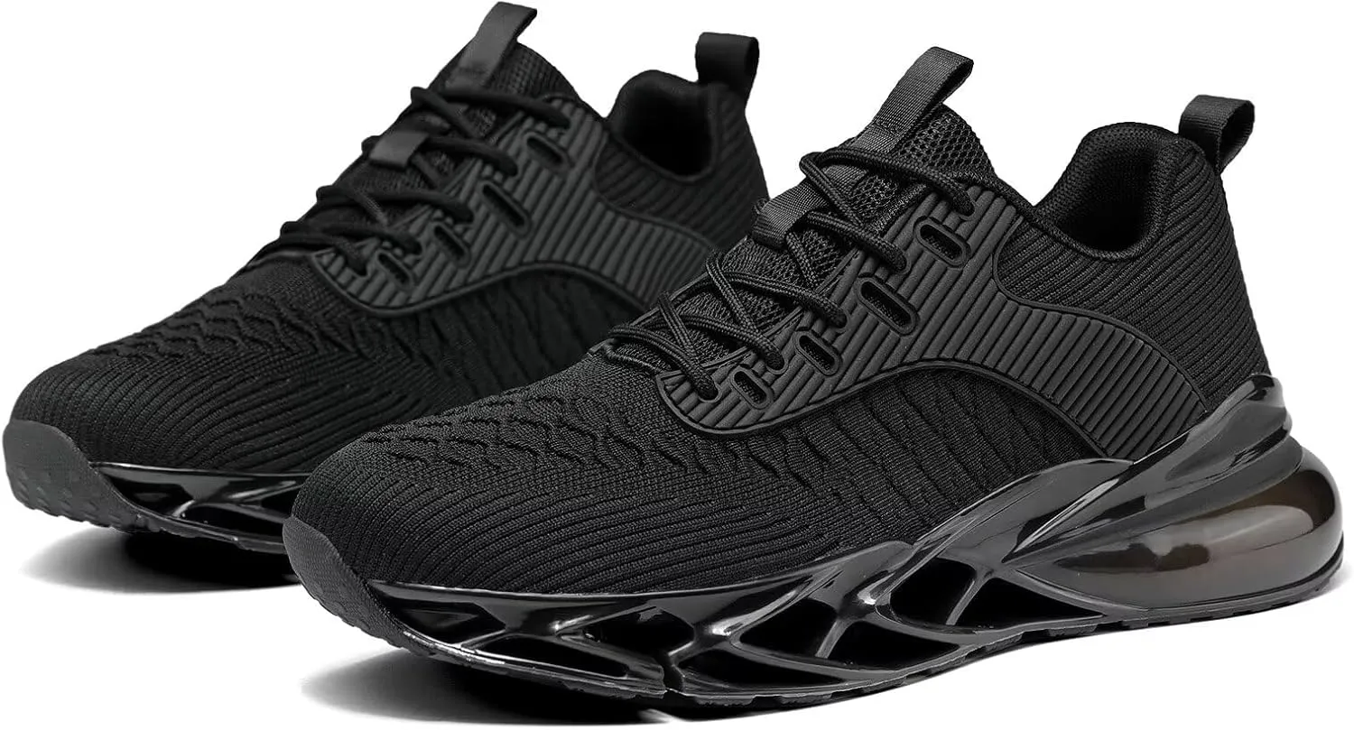 Men's Running Shoes Blade Tennis Walking Fashion Sneakers Breathable Non Slip Gym Sports Work Trainers