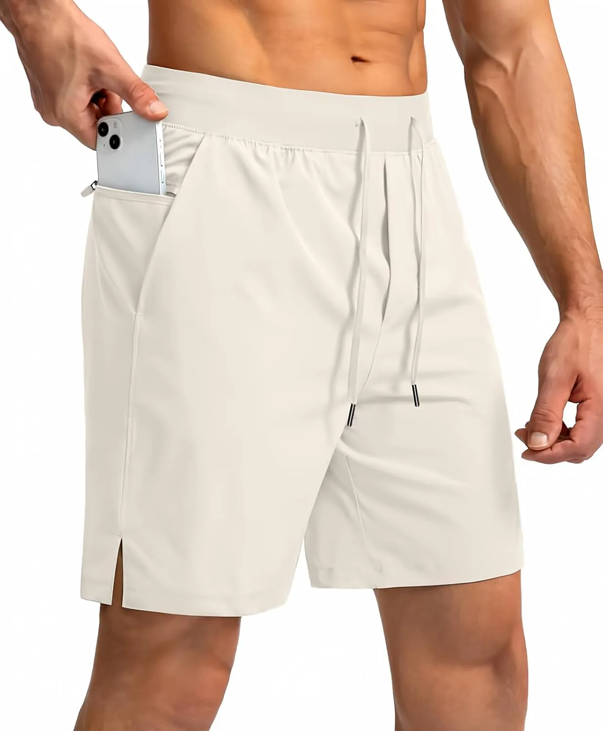 Men's Running Shorts with Zipper Pockets 7"/ 5" / 9" Lightweight Quick Dry Basketball Gym Workout Athletic Shorts for Men
