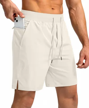 Men's Running Shorts with Zipper Pockets 7"/ 5" / 9" Lightweight Quick Dry Basketball Gym Workout Athletic Shorts for Men