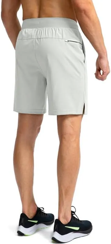 Men's Running Shorts with Zipper Pockets 7"/ 5"/ 9" Lightweight Quick Dry Basketball Gym Workout Athletic Shorts for Men