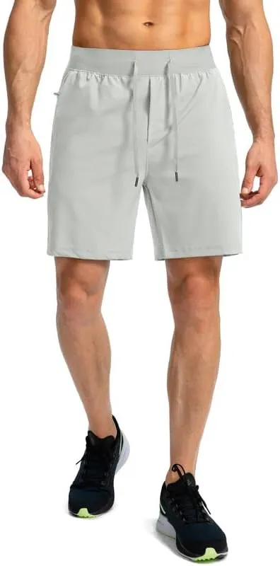 Men's Running Shorts with Zipper Pockets 7"/ 5"/ 9" Lightweight Quick Dry Basketball Gym Workout Athletic Shorts for Men