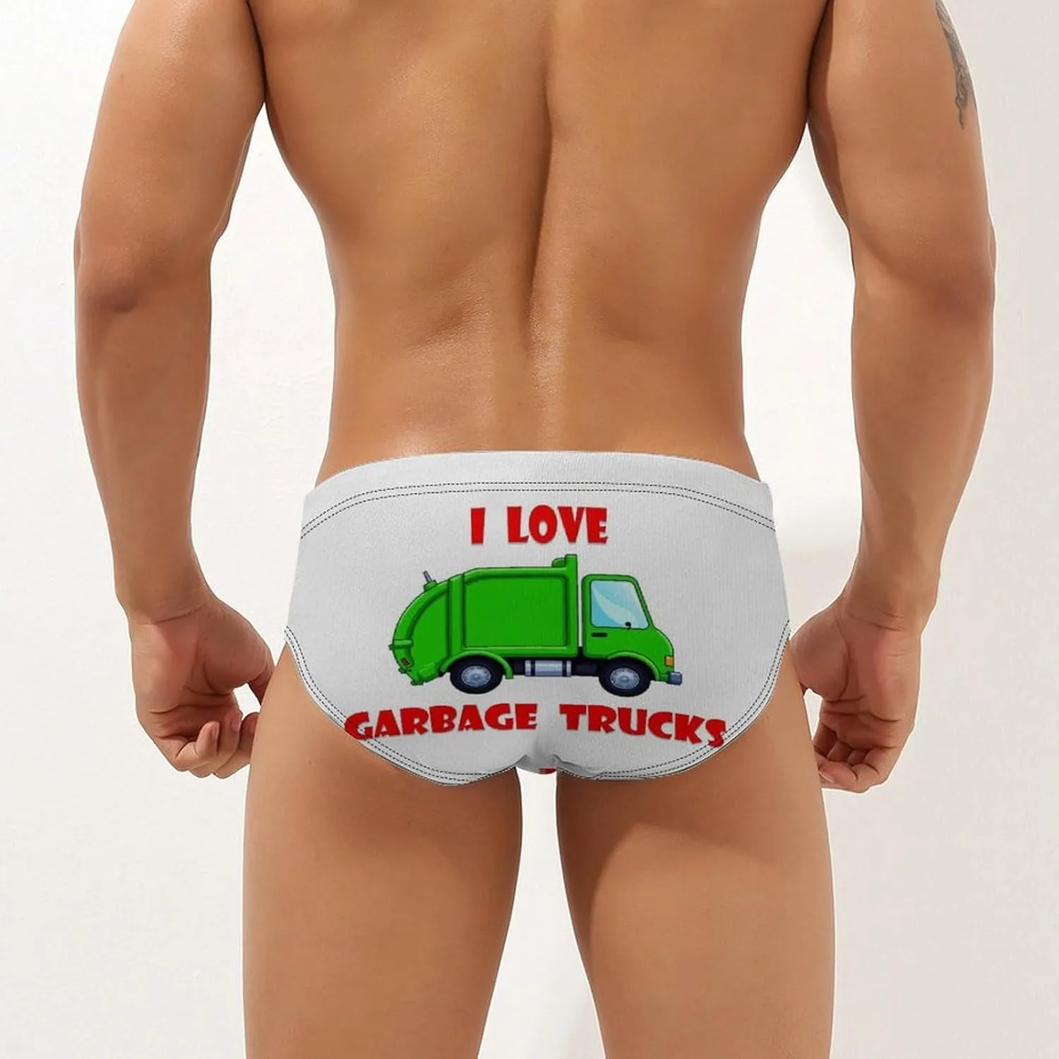 Men's Sexy Breathable Swim Briefs Quick Dry Bikini Swimwear with Drawstrings