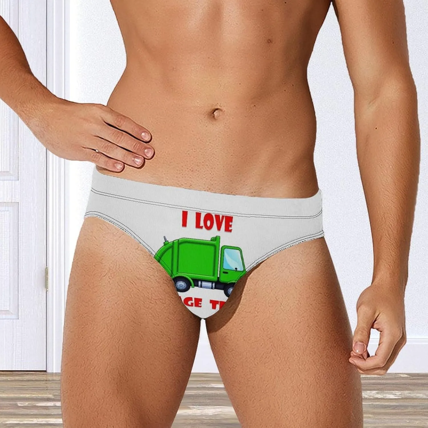 Men's Sexy Breathable Swim Briefs Quick Dry Bikini Swimwear with Drawstrings