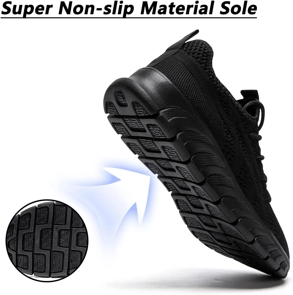 Men's Shoes Running Road Walking Sneakers Sports Athletic Workout Gym Shoes Casual Comfortable Breathable Fashion