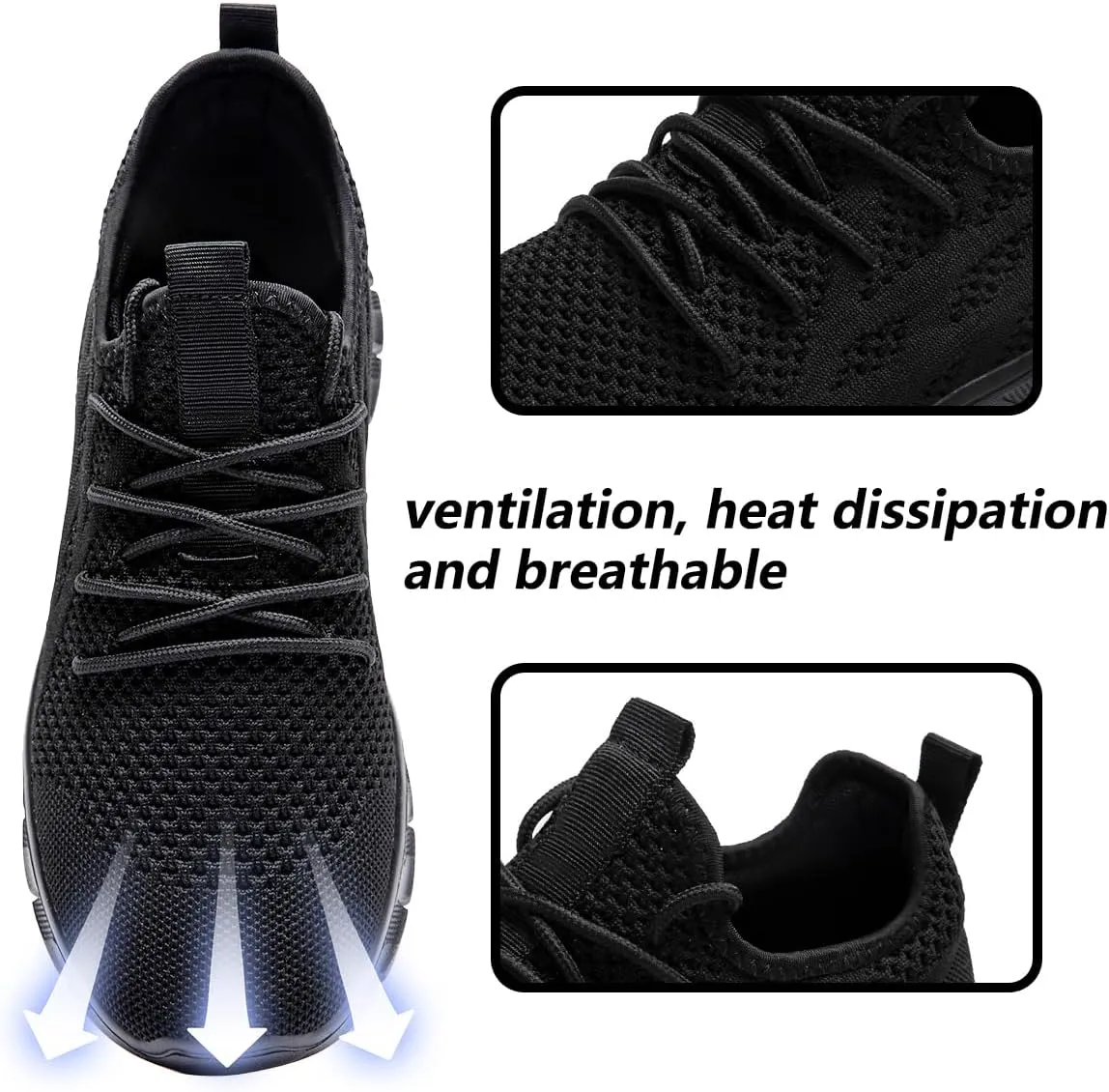 Men's Shoes Running Road Walking Sneakers Sports Athletic Workout Gym Shoes Casual Comfortable Breathable Fashion